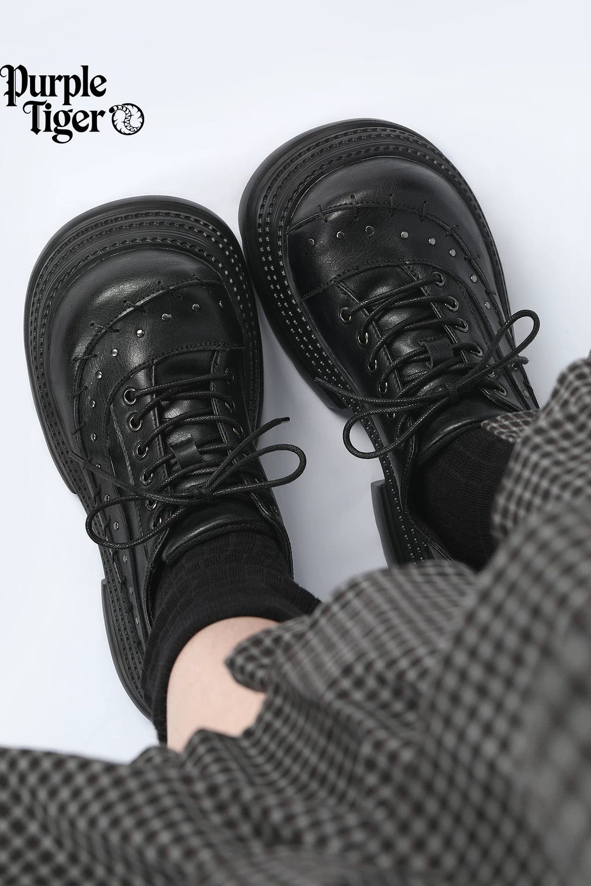 Gothic Thick-Soled Leather Shoes