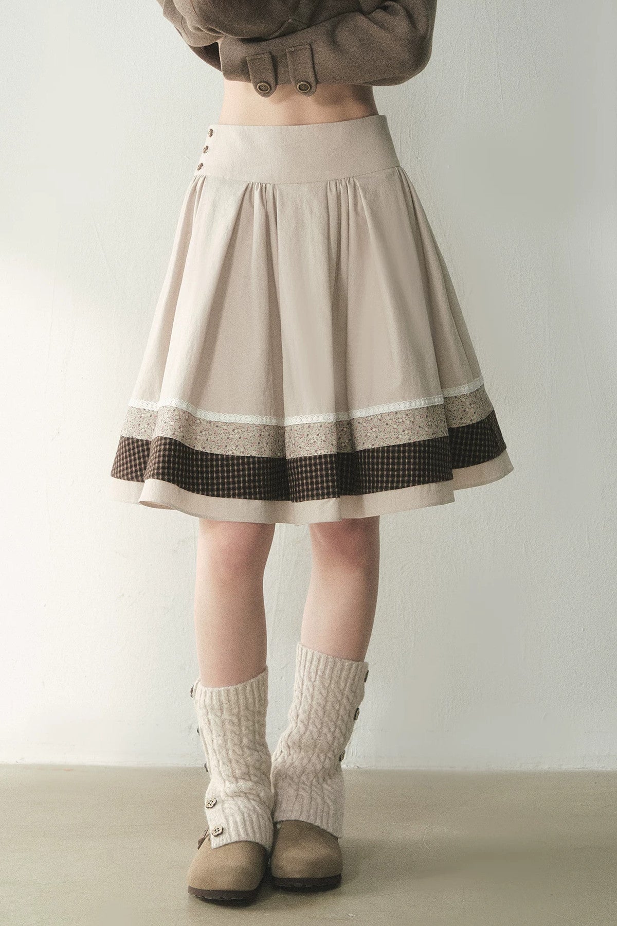 Floral Patchwork Skirt