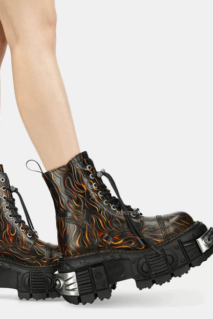Y2K Punk Platform Boots