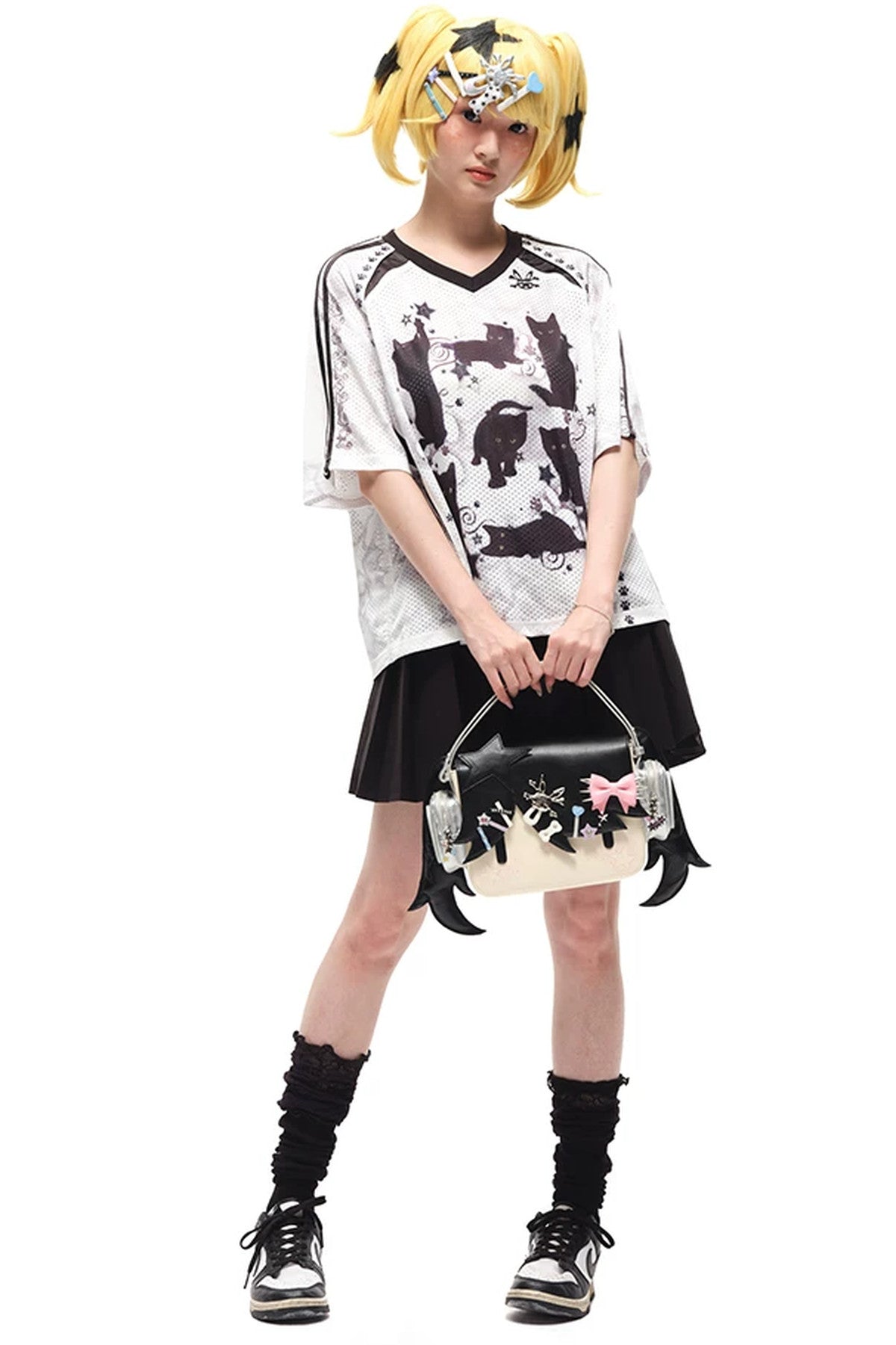 Girl Headphones Handbag Crossbody Shoulder