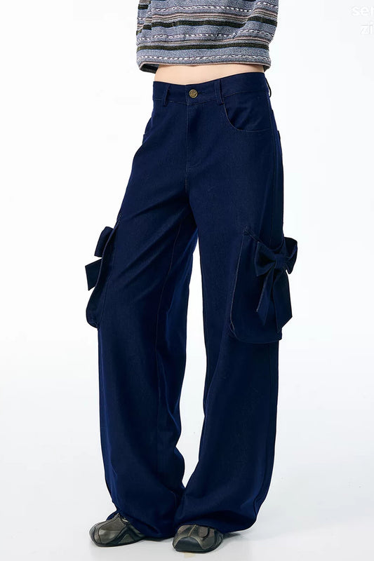 High-Waisted Wide-Leg Cargo Pants