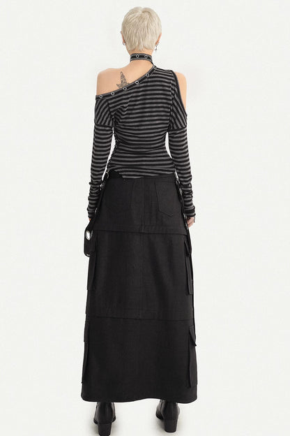 Deconstructed Multi-Pocket Workwear Skirt Set-Up