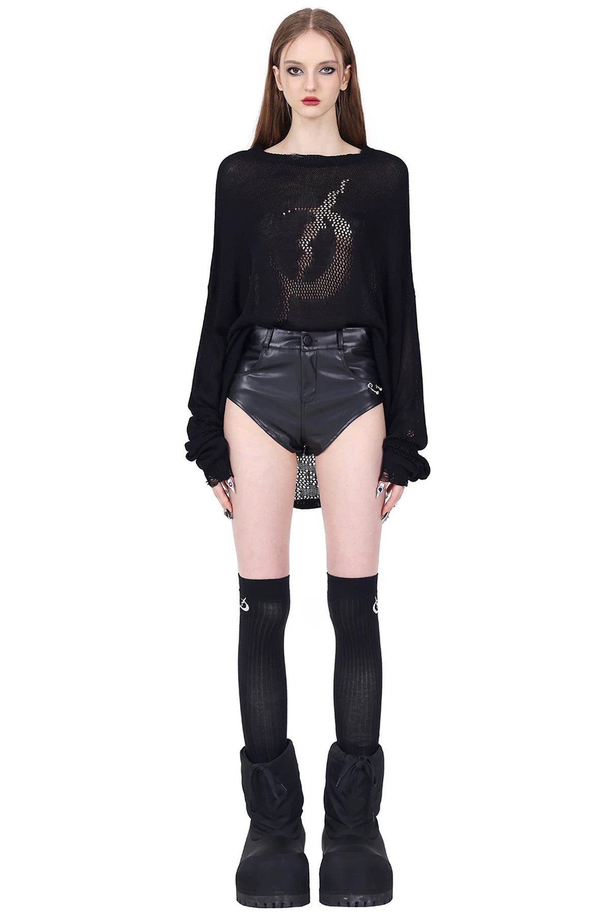 Y2K Hollow Out Knit Top