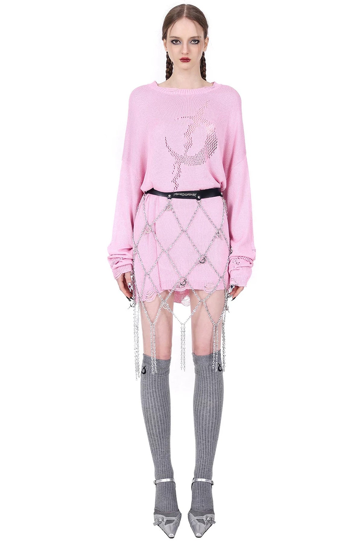 Y2K Hollow Out Knit Top