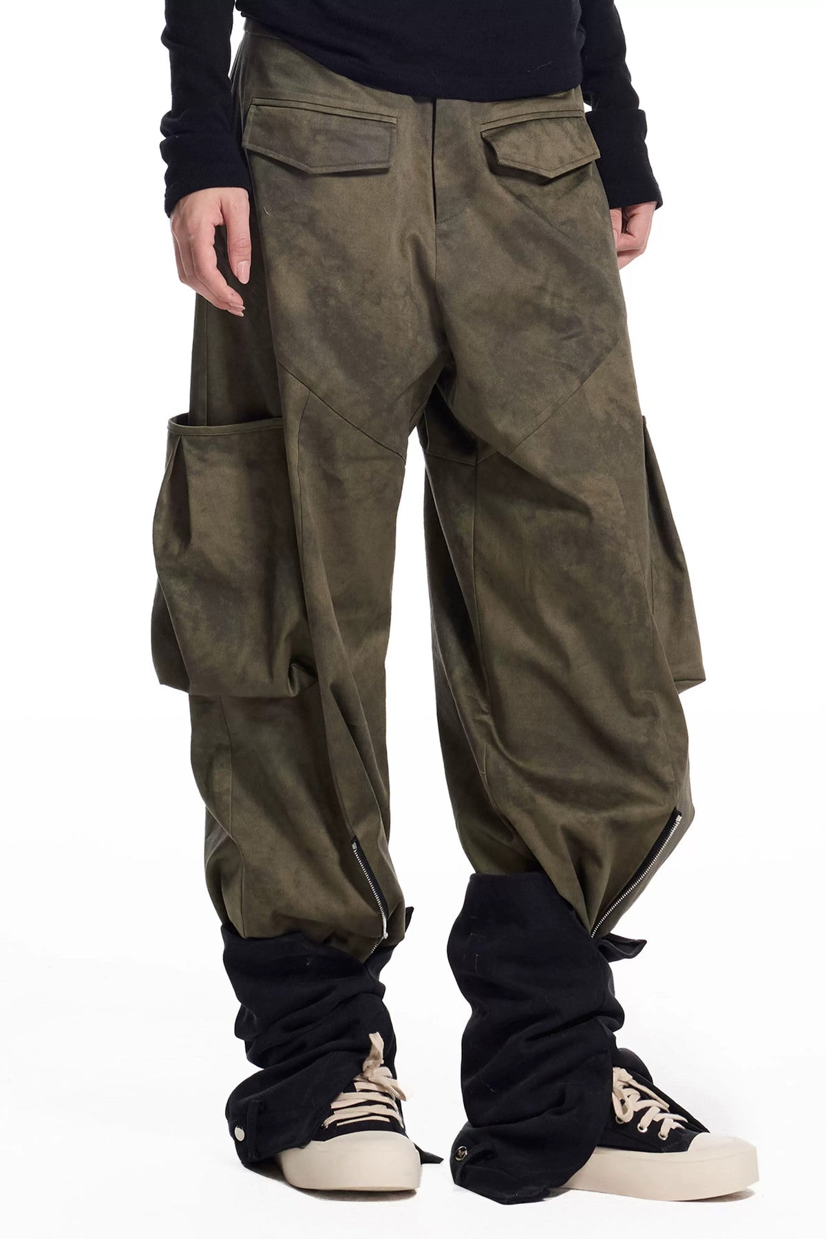 3D Panel Tie-Dye Pants