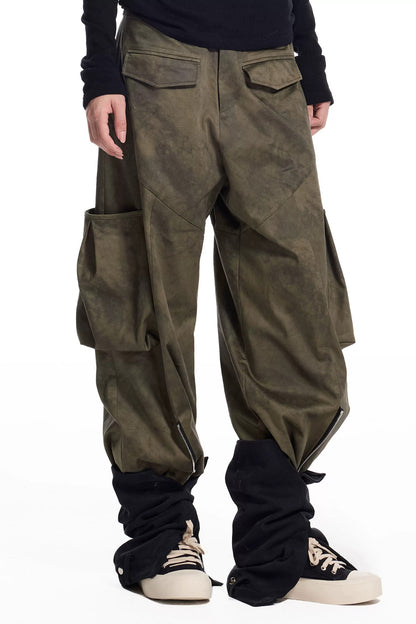 3D Panel Tie-Dye Pants