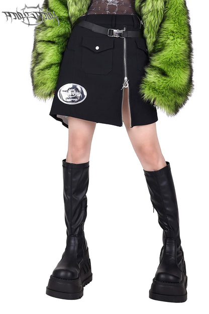 Y2K Rotating Buckle Skirt