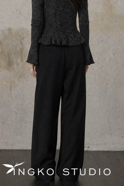Folded Waistband Pants