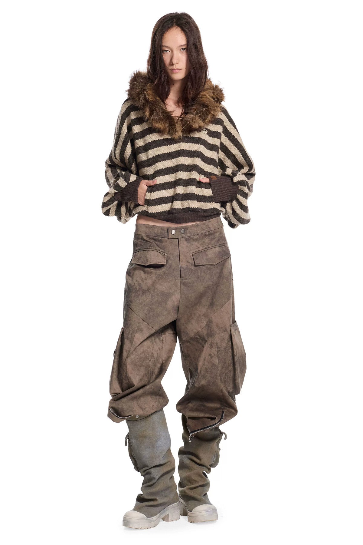 3D Panel Tie-Dye Pants