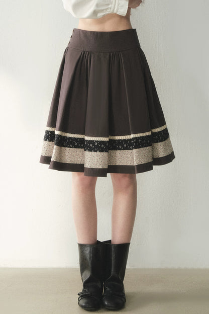 Floral Patchwork Skirt