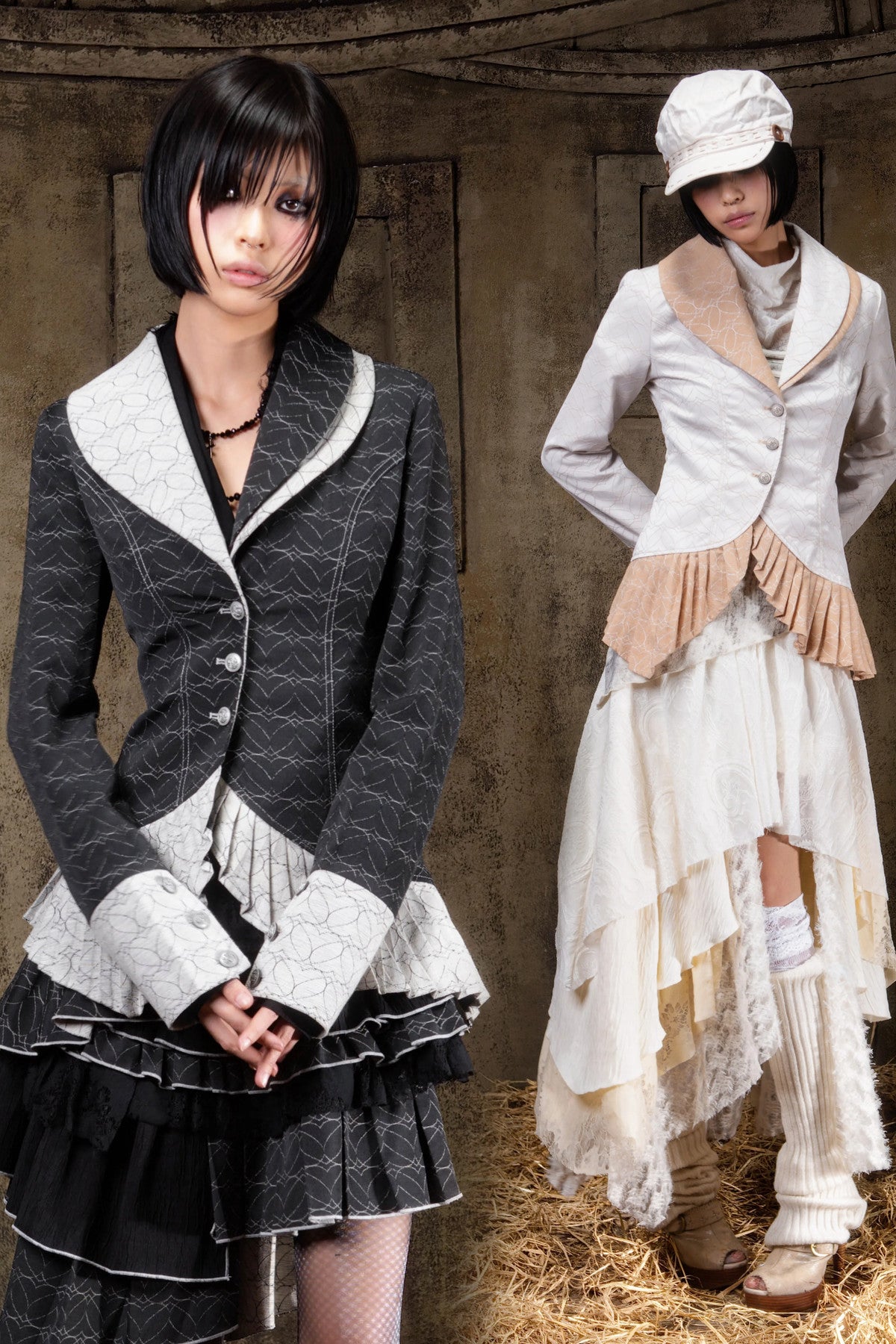 Asymmetrical Lapel Gothic Jacket
