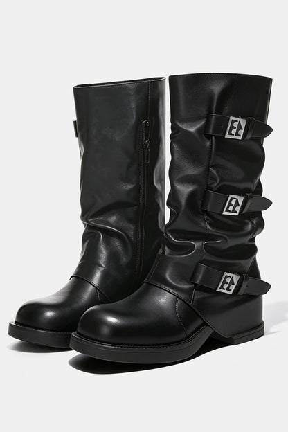 Western Cowboy Mid-High Boots