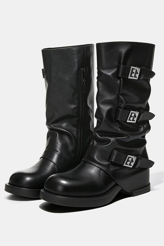Western Cowboy Mid-High Boots
