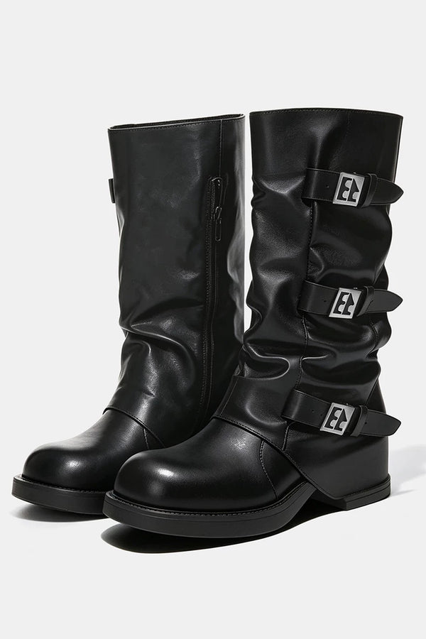 Western Cowboy Mid-High Boots