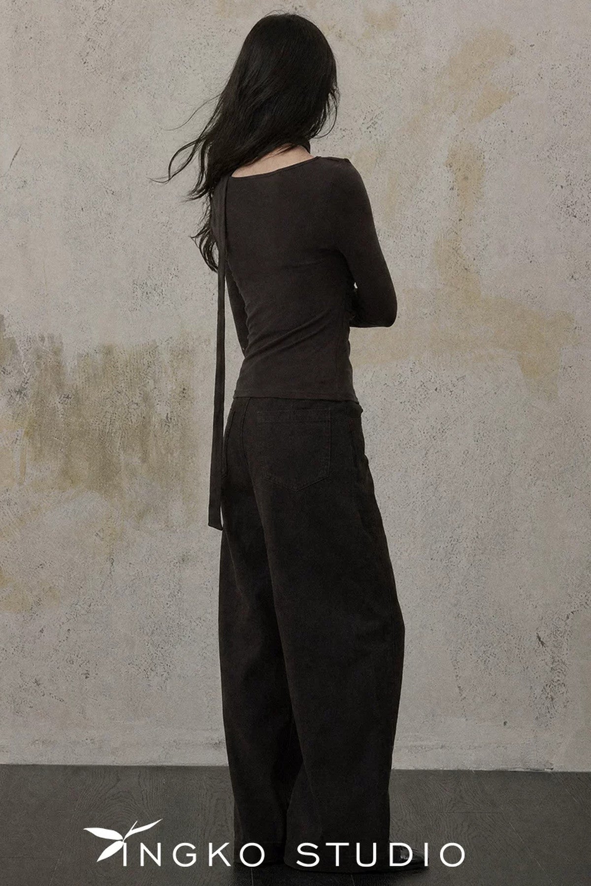 Chestnut Brown Straight Pants