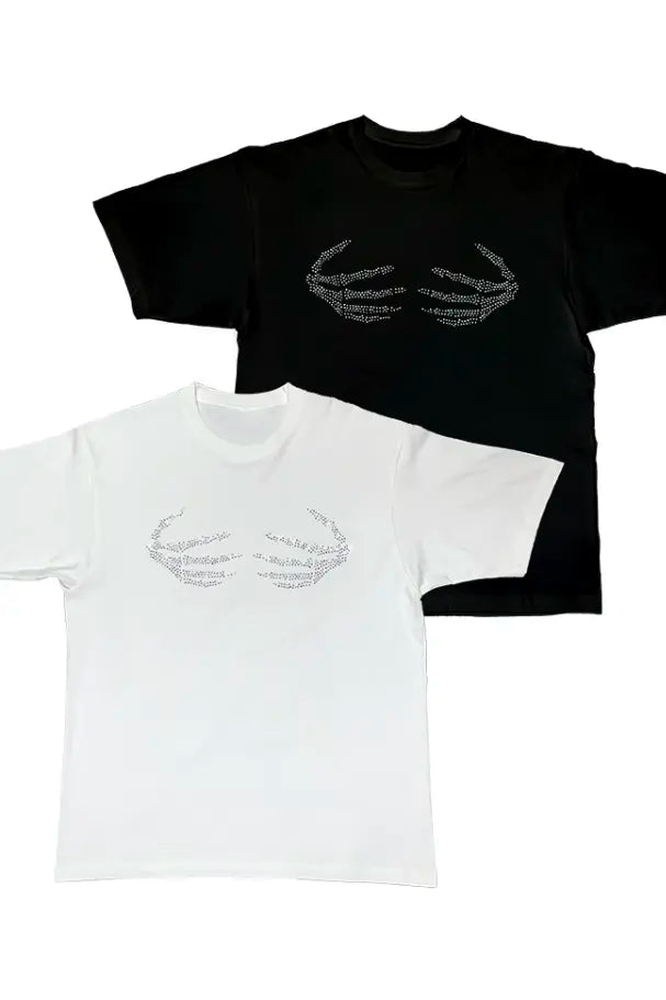 Skull Claw Rhinestone Tee