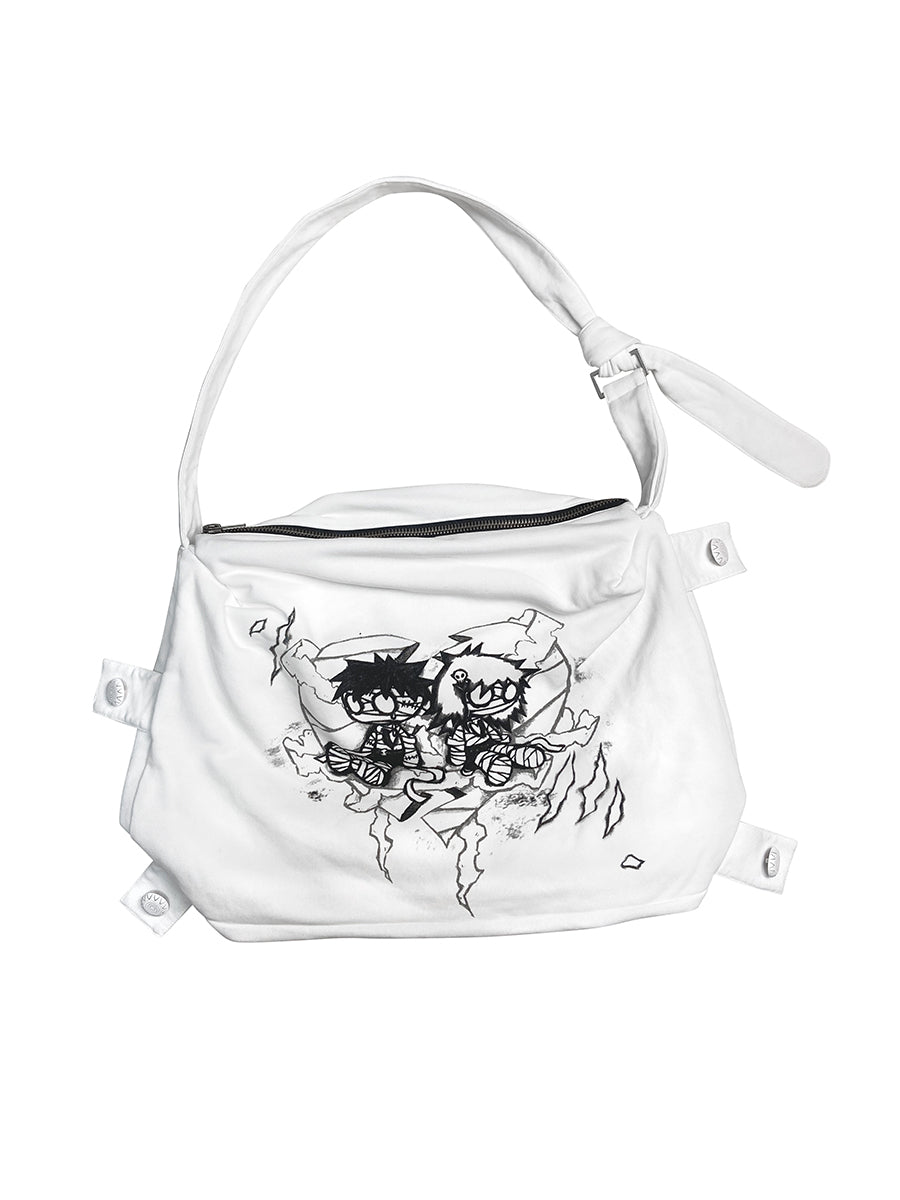 Mummy Couple Print Crossbody Bag