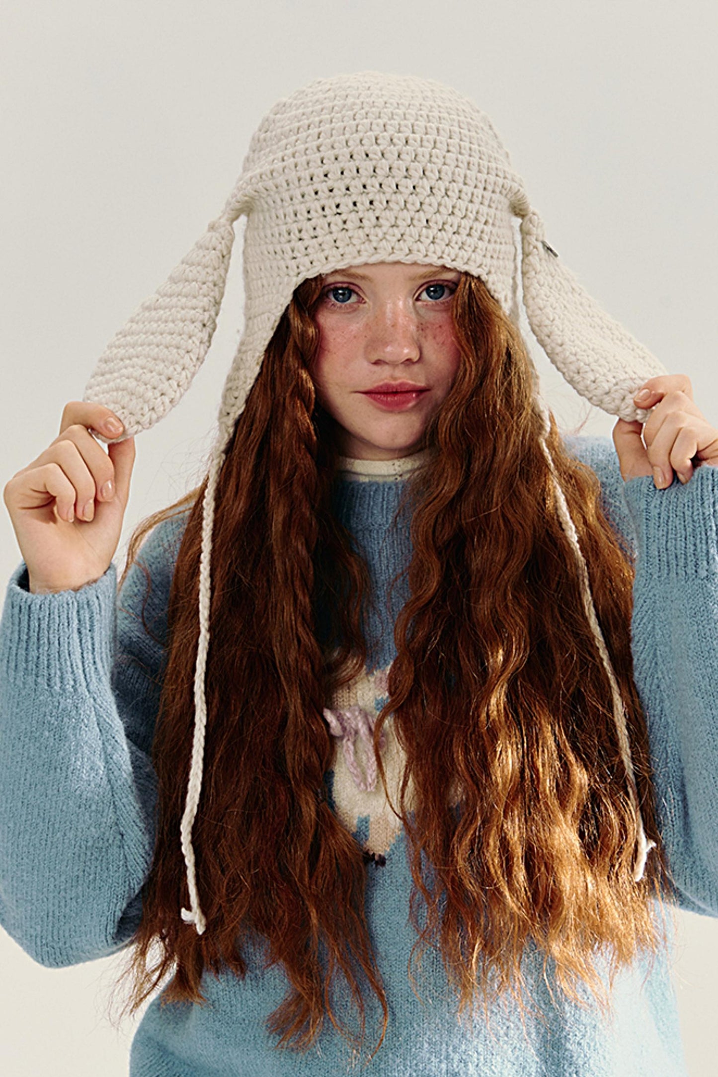 Cute Literary Rabbit Ear Winter Hat