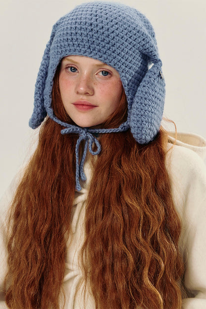 Cute Literary Rabbit Ear Winter Hat