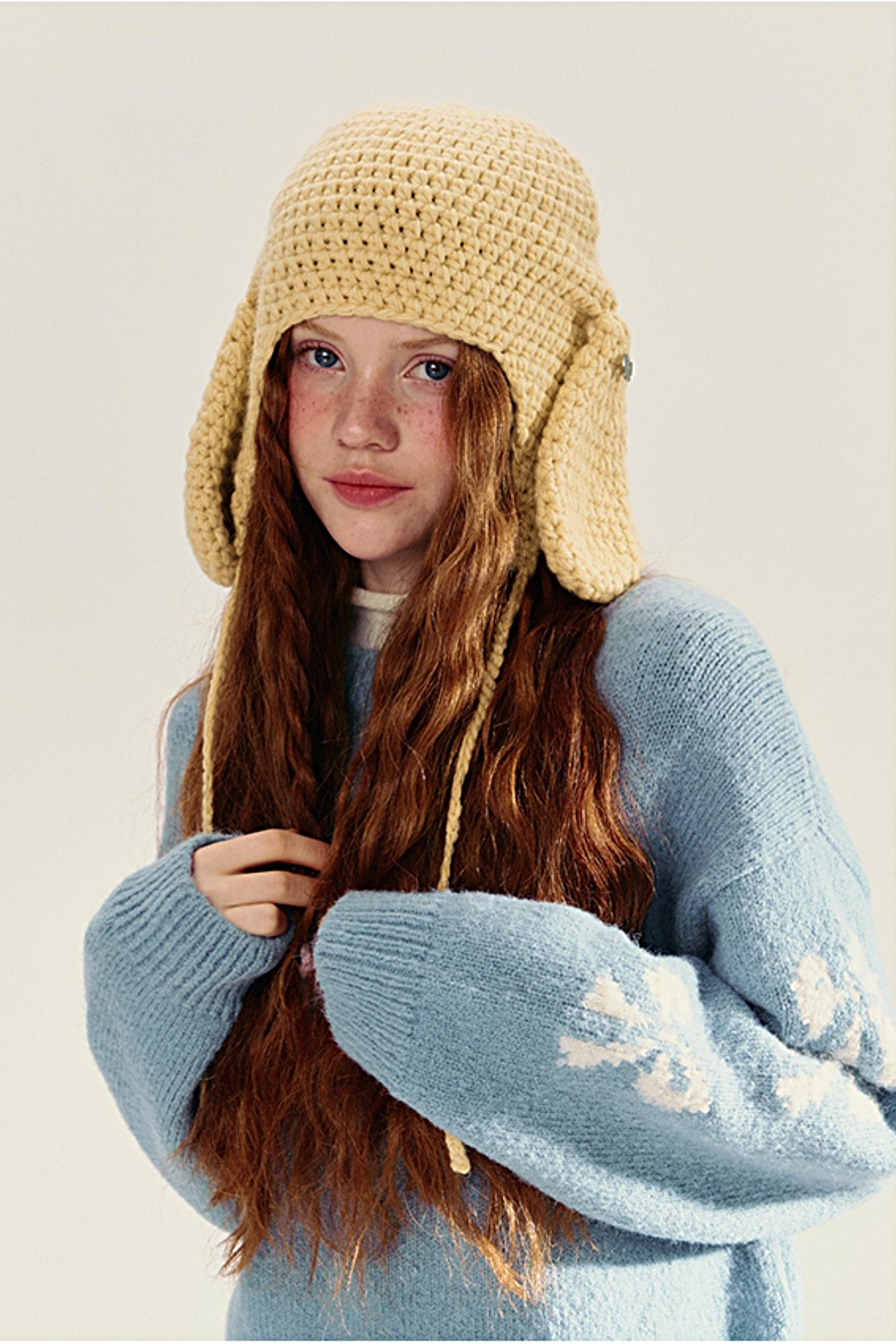 Cute Literary Rabbit Ear Winter Hat