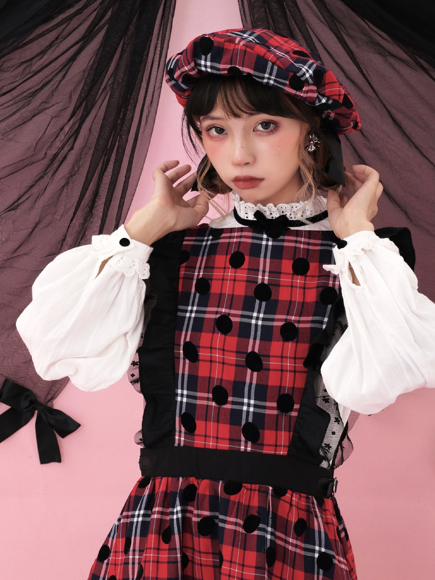 Retro Plaid Beret