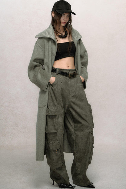 Retro Loose Rivet Cargo Pants