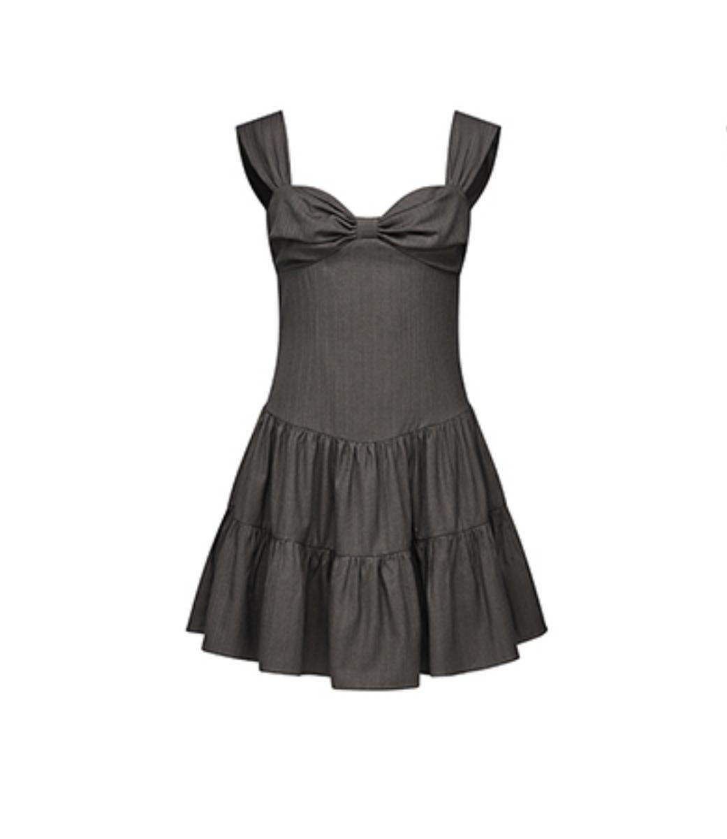 Brown Bow Ballroom Dress