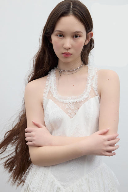 Pleated Bridal Gown Dress