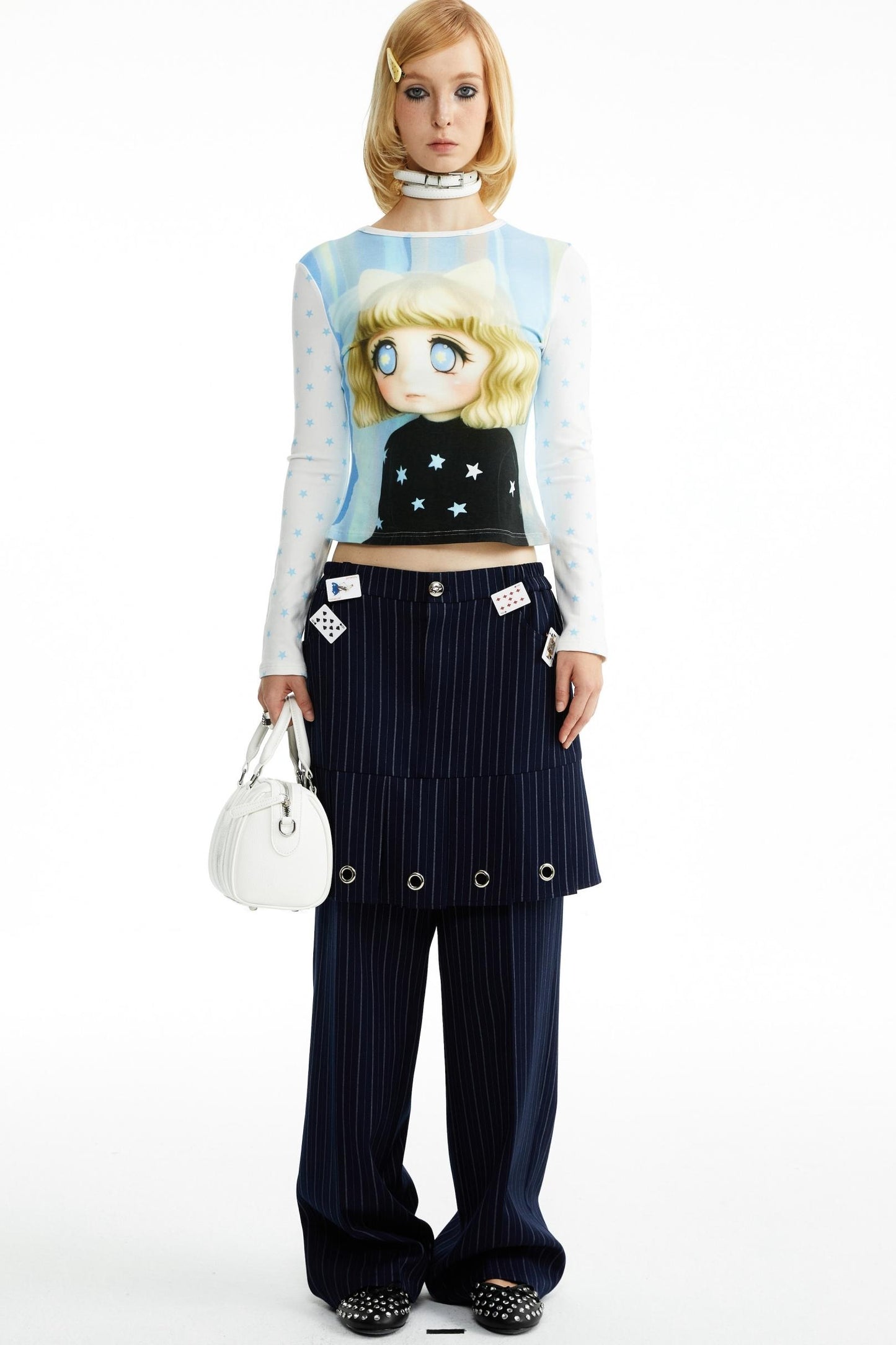 Cotton Little Girl Cartoon T-shirt