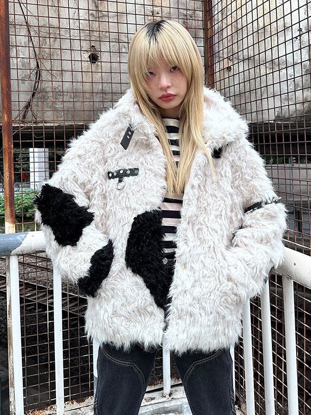 Stitching Fur Jacket