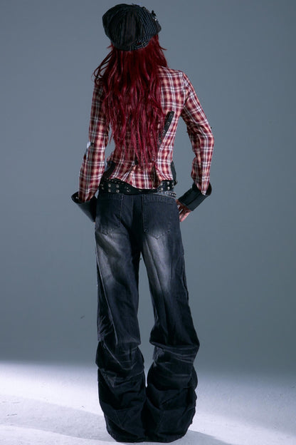 Star Leather Slim Shirt